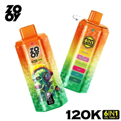 ZOOY 6 IN 1 រសជាតិ 120K លក់ដុំ E-បារី