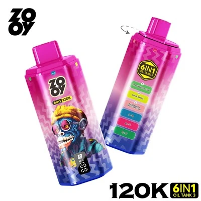 ZOOY 6 IN 1 រសជាតិ 120K Vape លក់ដុំ